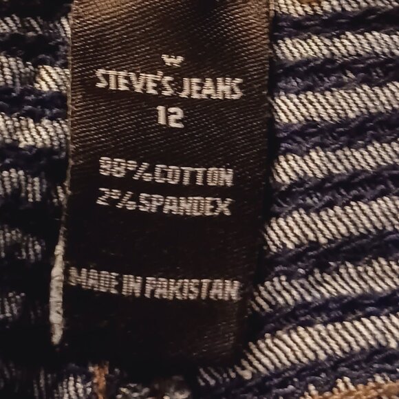 Steve’s Jeans Stretch Blue Denim Jean Size 12 - Picture 4 of 4